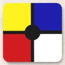 Buscar mondrian posavasos Amarillo