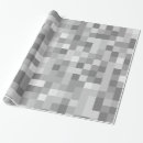 Buscar 8 bits papel de regalo Gris
