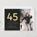 Buscar 45th birthday invitaciones Elegante