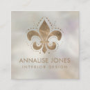 Buscar fleur lis de tarjetas de visita Oro