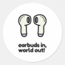 Buscar áreas pegatinas Auriculares