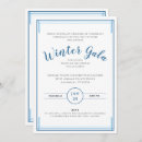Buscar gala del invierno invitaciones Azul