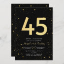 Buscar 45th birthday invitaciones Elegante