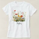 Buscar flores secas camisetas Patrón de flor silvestre