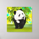 Buscar oso panda lienzos Bambú