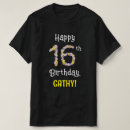 Buscar número 16 camisetas 16º cumpleaños