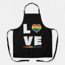 Buscar bandera del orgullo gay delantales Amar