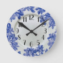Buscar porcelana relojes de pared Azul
