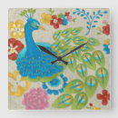 Buscar gallos relojes de pared Floral