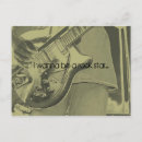 Buscar estrella del rock postales Negro