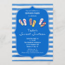 Buscar sandalia invitaciones Fiesta de piscina