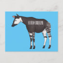 Buscar okapi postales Jirafa forestal