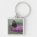 Buscar flores reales llaveros Rojo