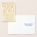 Buscar 75 años tarjetas General y unisex