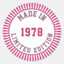 Buscar edición limitada pegatinas Cumpleaños