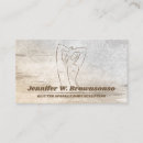 Buscar escultura tarjetas de visita Madera