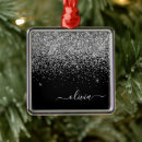 Buscar negro y plata adornos Para ella