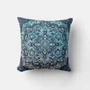 Buscar mandala azul cojines Patrón de mandala