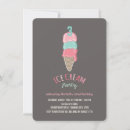 Buscar del cono de helado invitaciones Para niños