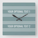 Buscar rayas azules relojes de pared Fresco