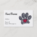 Buscar paw tarjetas de visita Perritos
