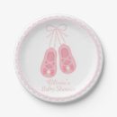 Buscar bebe papel platos Ducha de bebe niña