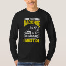 Buscar retroexcavadora camisetas Construcción