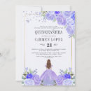 Buscar púrpura invitaciones quinceañera Elegante