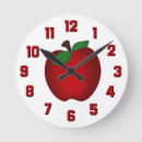 Buscar manzana del profesor relojes de pared Fruta