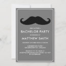 Buscar bigote negro invitaciones Blanco