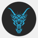 Buscar dragón tribal postales Azul