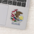 Buscar bandera de illinois pegatinas Medio oeste