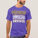 Buscar alergias del cacahuete camisetas Divertido