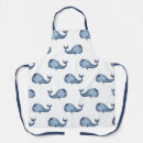Buscar ballena delantales Azul