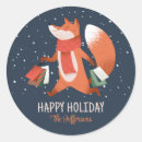 Buscar cute fox pegatinas Navidades