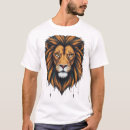Buscar león geométrico camisetas Rugir