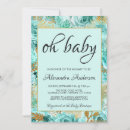 Buscar verde menta y oro invitaciones Para ella