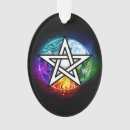 Buscar wiccan adornos Pentagrama