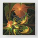 Buscar plantas verdes relojes de pared Para ella