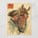 Buscar caballo joven postales Vintage