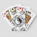 Buscar yin yang barajas de cartas Blanco y negro