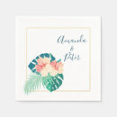 Buscar hawaiana boda servilletas Vintage