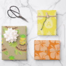 Buscar navidad hawaiano papel de regalo Hibisco