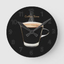 Buscar tiempo del café relojes de pared Espresso