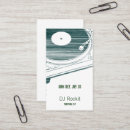 Buscar discotecas tarjetas de visita Música