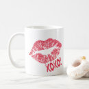 Buscar beso rojo tazas Romántico