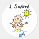 Buscar natación pegatinas Niño