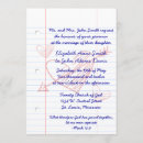 Buscar papel del cuaderno invitaciones El casarse