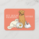 Buscar casa perro de tarjetas de visita Gatos
