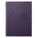 Buscar violeta oscura libretas Monograma